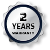 2 Years Warranty