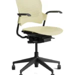 Venus excel revolving and reclining office task chair ivory