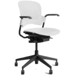 Venus excel revolving and reclining office task chair white