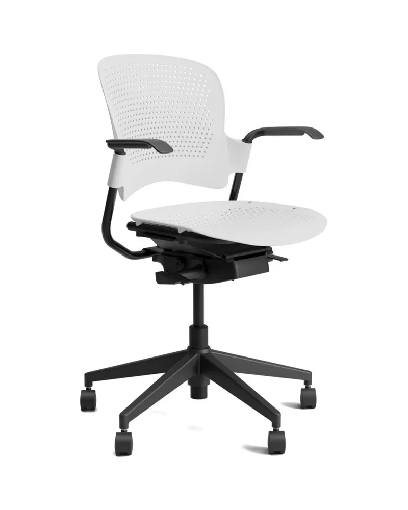 Venus excel revolving and reclining office task chair white