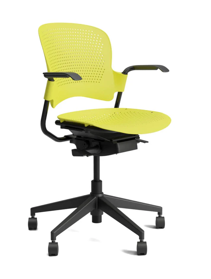 Venus excel revolving and reclining office task chair yellow