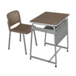 Eris type B classroom chair and desk brown