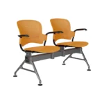 2 seater venus gang chair orange