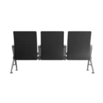 3 seater Jupiter Ace mid back waiting chairs back view 3 seater Jupiter Ace mid back waiting chairs back view