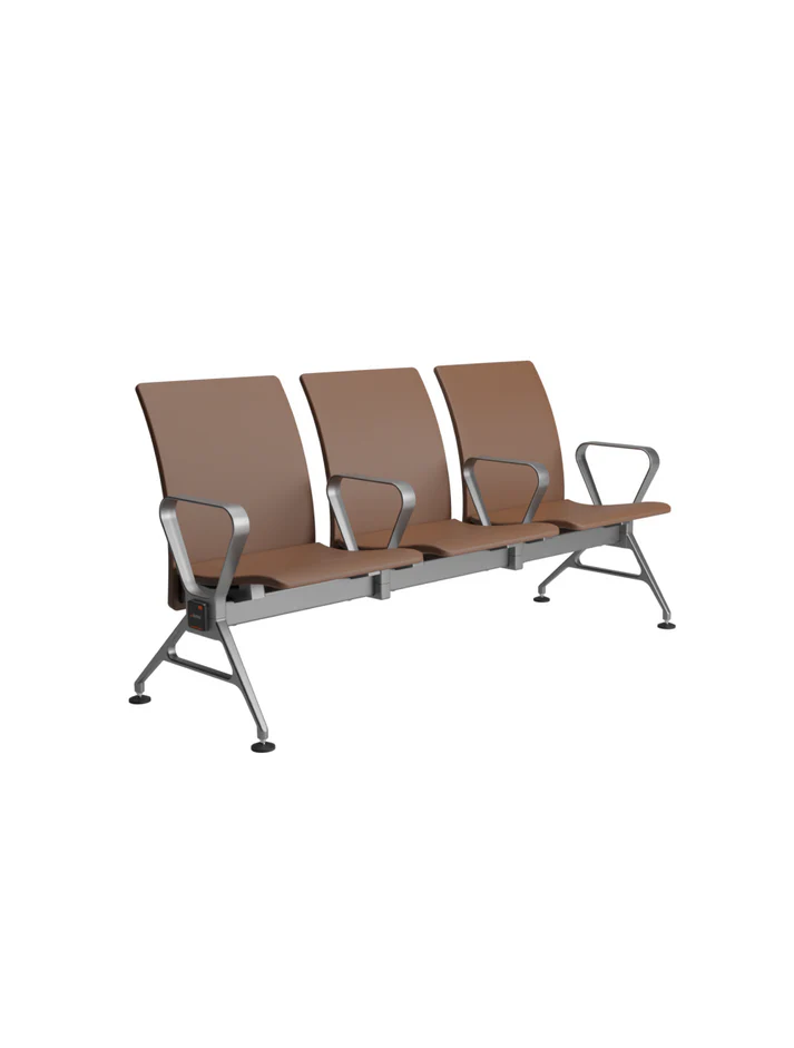 3 seater Jupiter Ace mid back waiting chairs brown 3 seater Jupiter Ace mid back waiting chairs brown