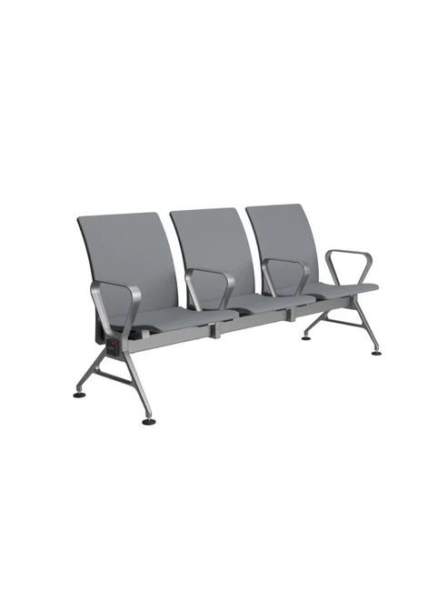3 seater Jupiter Ace mid back waiting chairs grey 3 seater Jupiter Ace mid back waiting chairs grey