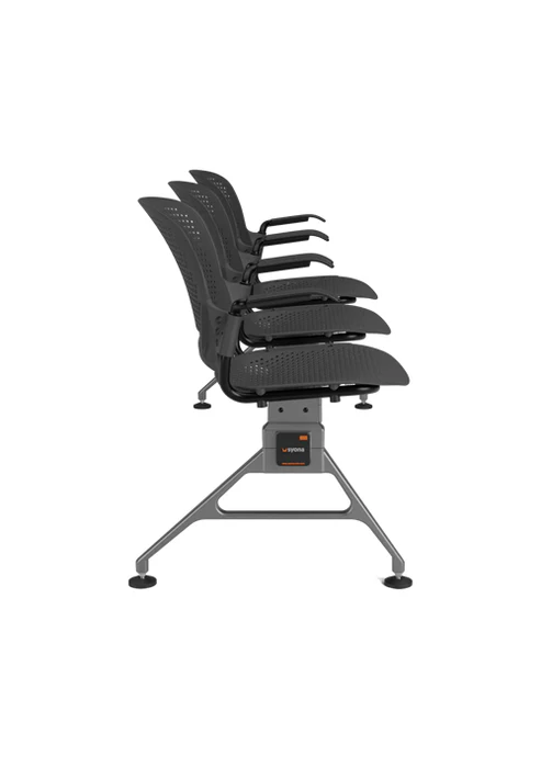 3 seater venus gang chair side view 3 seater venus gang chair side view