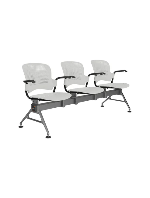 3 seater venus gang chair white 3 seater venus gang chair white