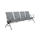 4 seater Jupiter ace mid back waiting chairs grey