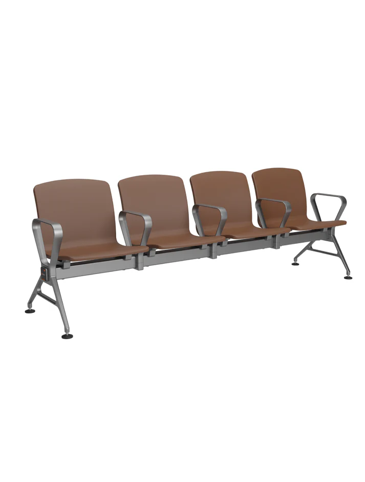 4 seater Jupiter awe visitor chairs brown