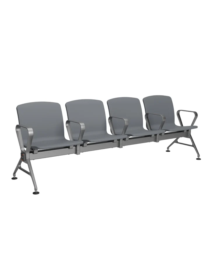 4 seater Jupiter awe visitor chairs grey