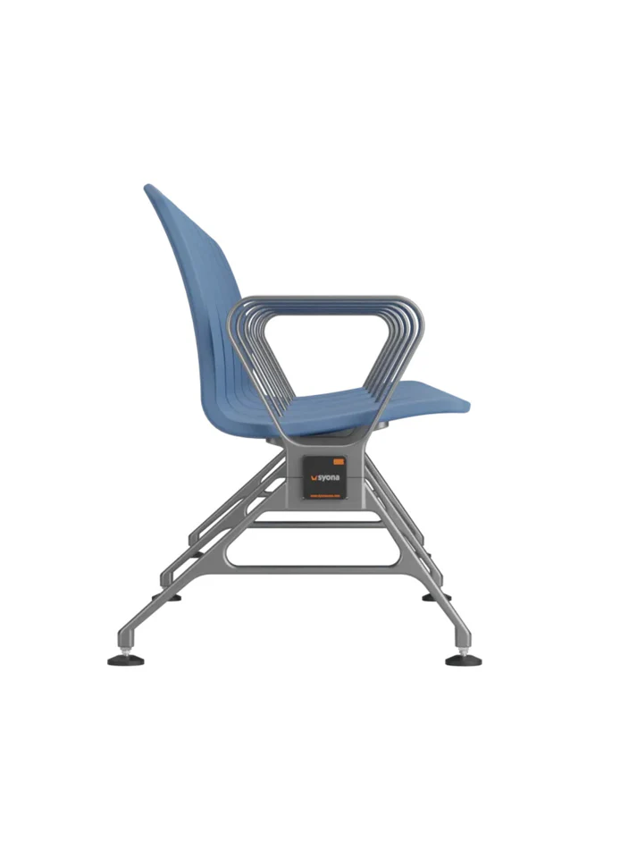 4 seater Jupiter awe visitor chairs side view