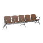 5 seater Jupiter awe reception chairs brown