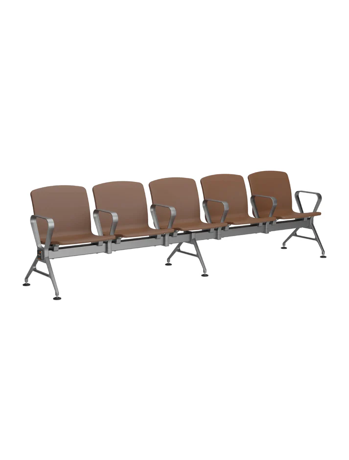 5 seater Jupiter awe reception chairs brown