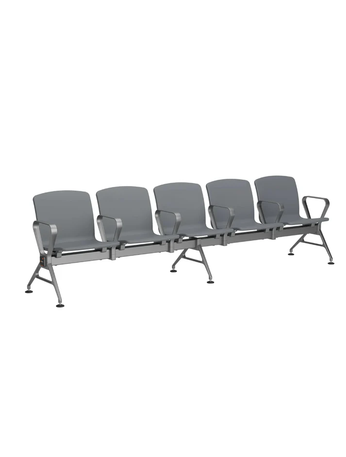 5 seater Jupiter awe reception chairs grey