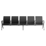 5 seater jupiter ace mid back waiting chairs