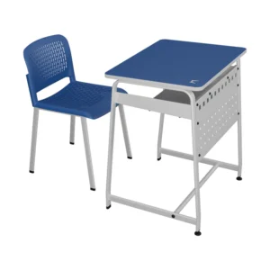 Eris Type A kids study chair and table blue