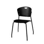 Pluto cafetaria chairs black