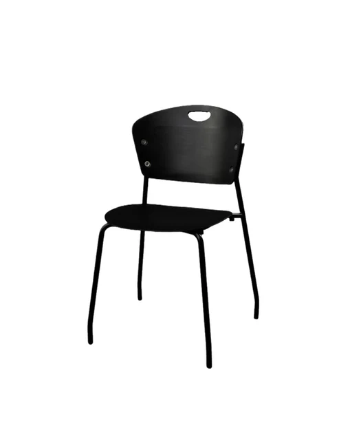 Pluto cafetaria chairs black