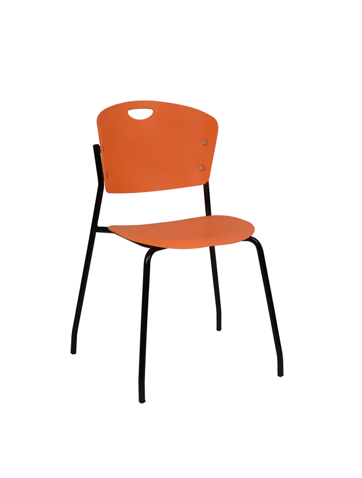 Pluto cafetaria chairs orange