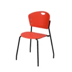 Pluto cafetaria chairs red