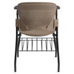 Venus WP1 writing pad chair with book rack back view Venus WP1 writing pad chair with book rack back view