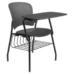 Venus WP1 writing pad chair with book rack black Venus WP1 writing pad chair with book rack black