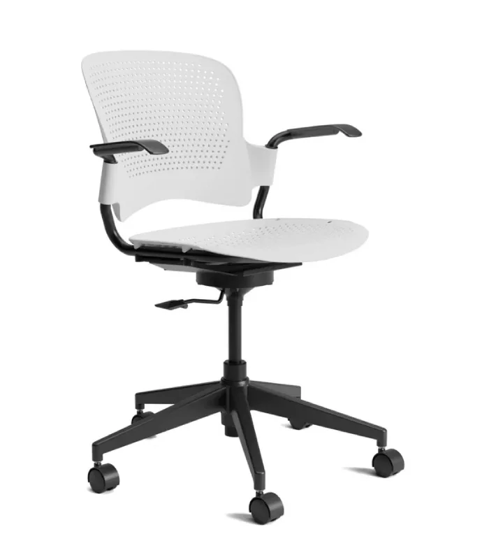 Venus WT height adjustable revolving chair white