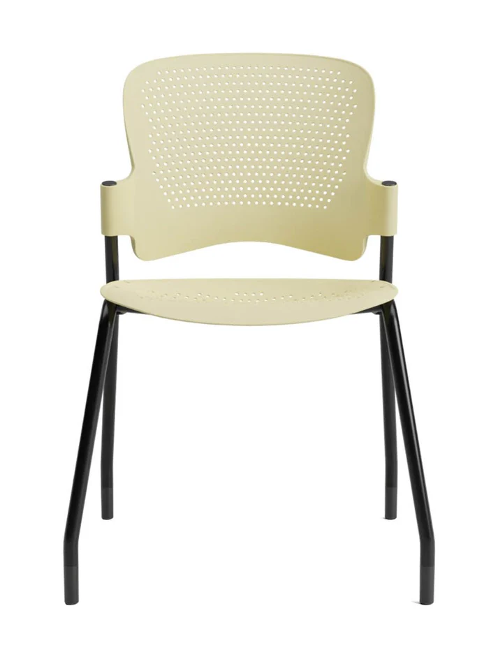 Venus pride visitor chair without armrest ivory