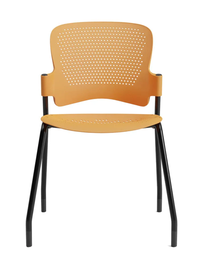 Venus pride visitor chair without armrest orange