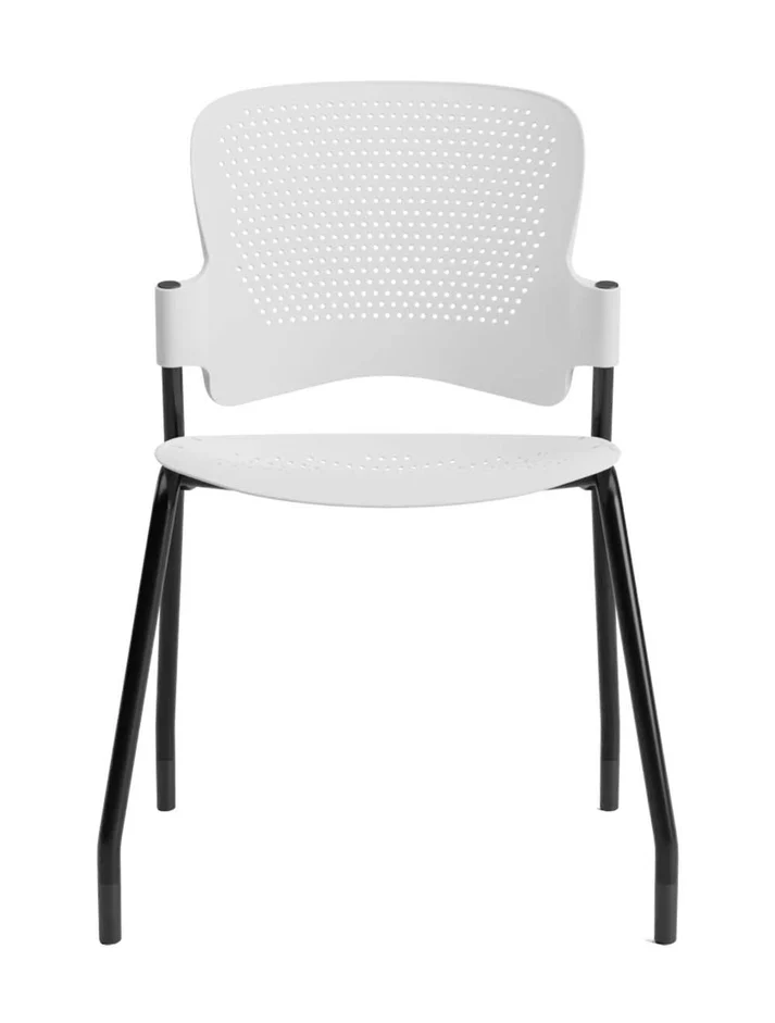 Venus pride visitor chair without armrest white