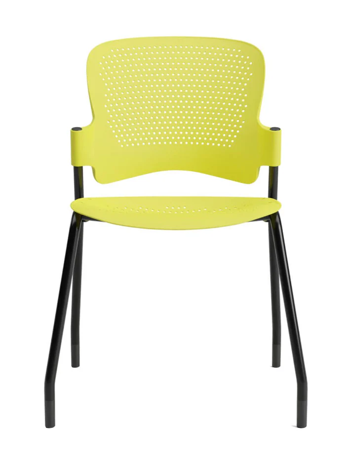 Venus pride visitor chair without armrest yellow