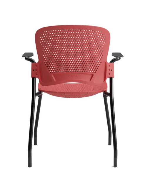 Venus prime visitor chair with armrest back view Venus prime visitor chair with armrest back view