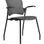 Venus prime visitor chair with armrest black Venus prime visitor chair with armrest black