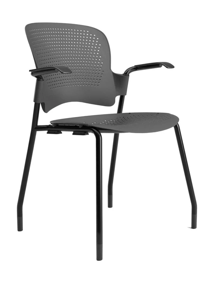Venus prime visitor chair with armrest black Venus prime visitor chair with armrest black