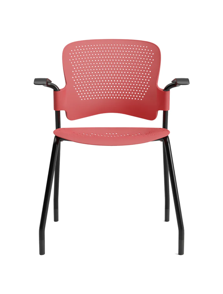 Venus prime visitor chair with armrest front view Venus prime visitor chair with armrest front view
