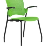 Venus prime visitor chair with armrest green Venus prime visitor chair with armrest green