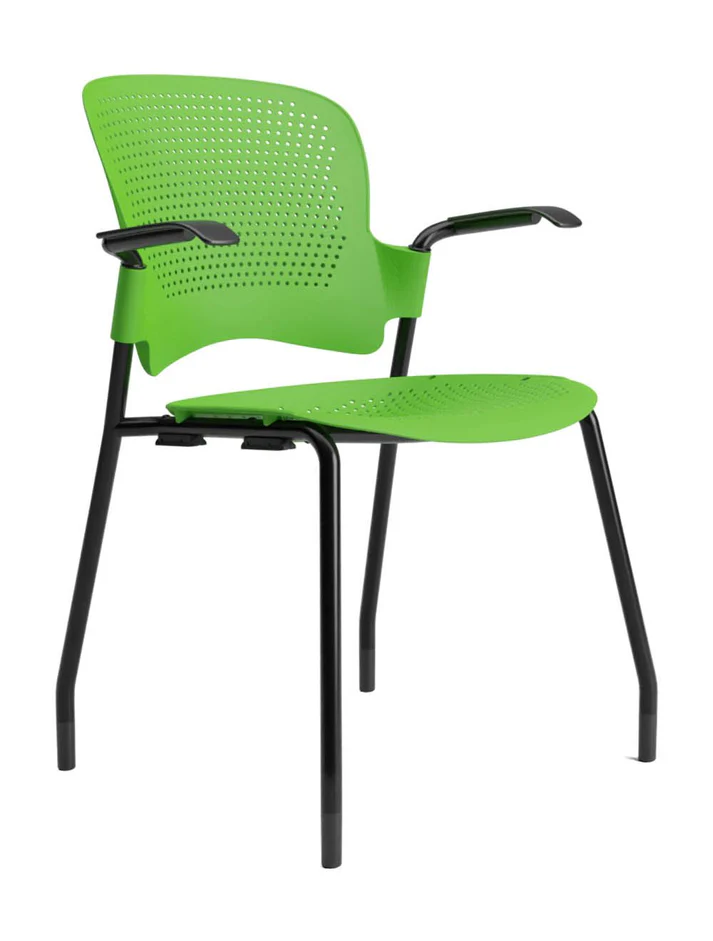 Venus prime visitor chair with armrest green Venus prime visitor chair with armrest green