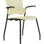 Venus prime visitor chair with armrest ivory Venus prime visitor chair with armrest ivory