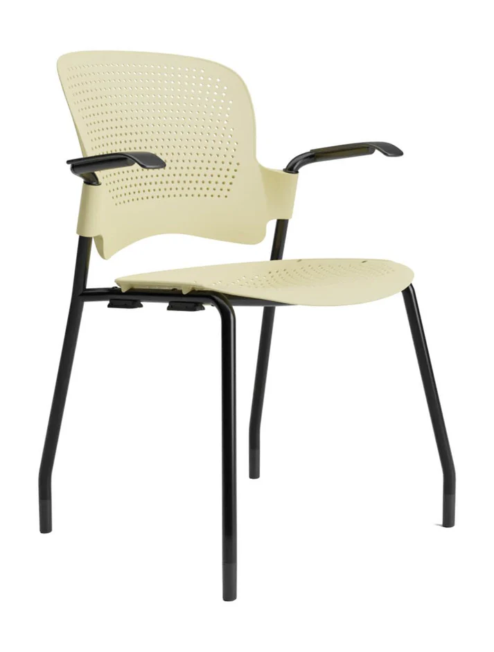 Venus prime visitor chair with armrest ivory Venus prime visitor chair with armrest ivory