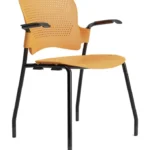 Venus prime visitor chair with armrest orange Venus prime visitor chair with armrest orange