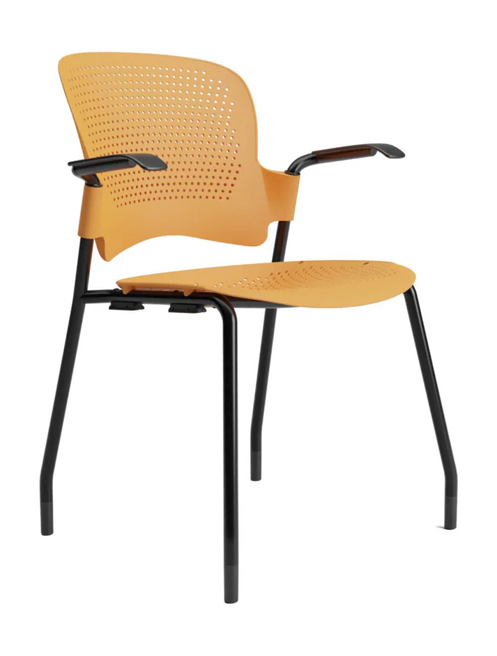 Venus prime visitor chair with armrest orange Venus prime visitor chair with armrest orange