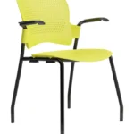 Venus prime visitor chair with armrest yellow Venus prime visitor chair with armrest yellow