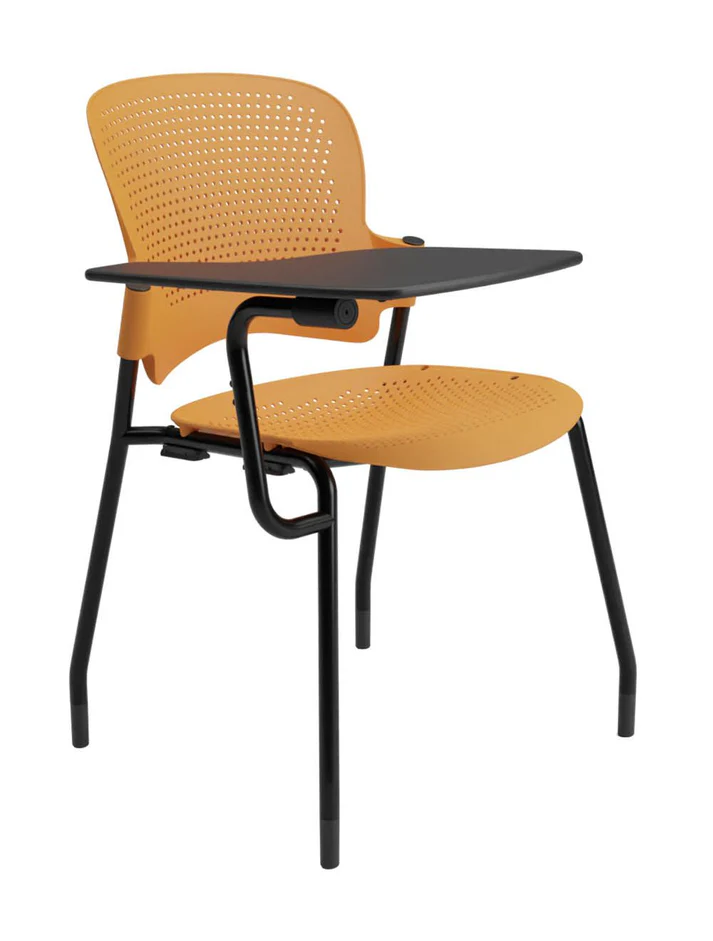 venus WP2 study chair with writing board orange