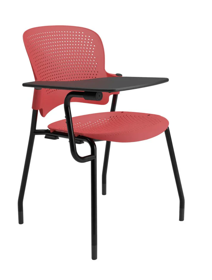 venus WP2 study chair with writing board red