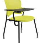 venus WP2 study chair with writing board yellow