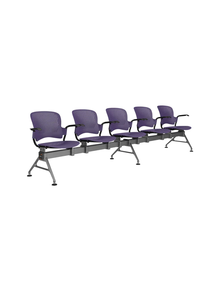 venus gang chair 5 seater purple venus gang chair 5 seater purple