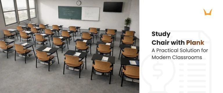 Study Chair with Plank: A Practical Solution for Modern Classrooms